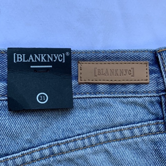 Blank NYC High-Rise Distressed Button Fly Denim Shorts - Picture 4 of 7